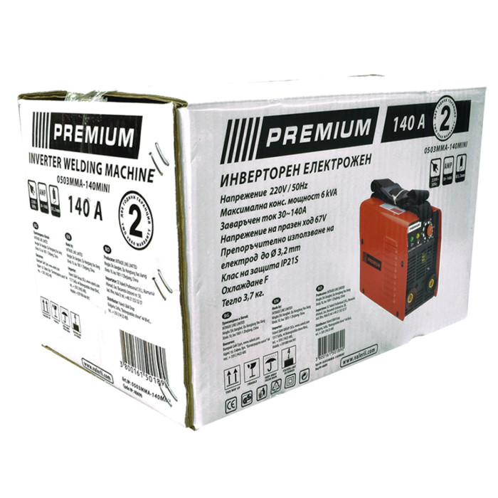 ИНВЕРТОРЕН ЕЛЕКТРОЖЕН PREMIUM HD 140А - valerii.com