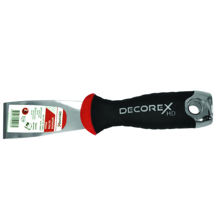 ШПАКЛА ОСТРА С ДВУКОМПОНЕНТНА ДРЪЖКА D - valerii.com