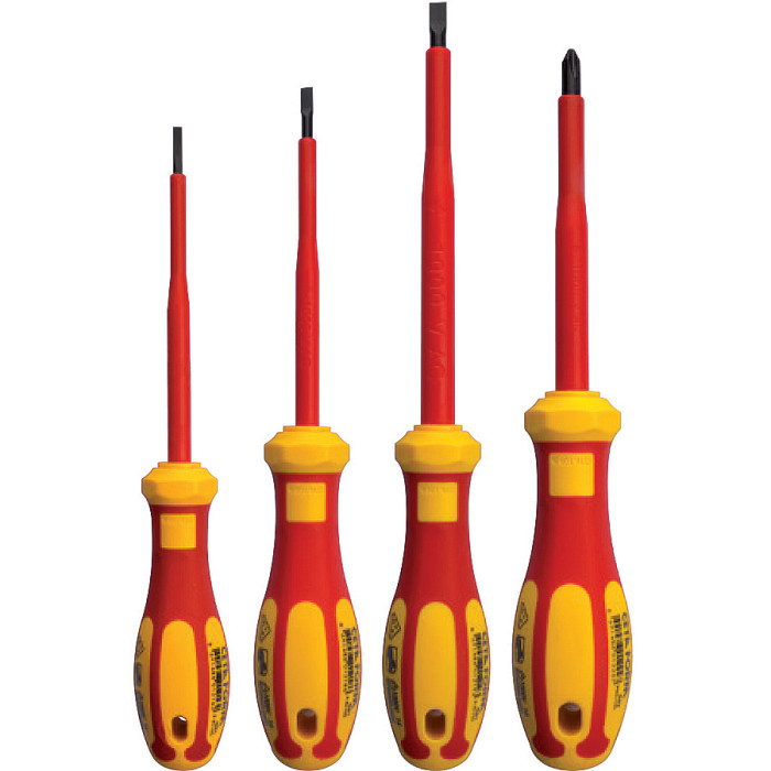 4PCS VDE 1000V INSULATED SCREWDRIVER
SET CF - valerii.com