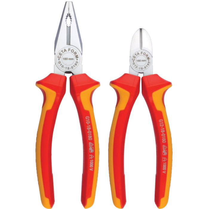 КЛЕЩИ VDE 2БРОЯ КОМПЛЕКТ CETA-FORM 1000V - valerii.com