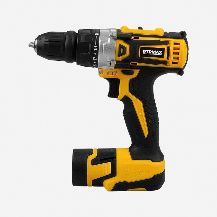 CORDLESS DRILL 12V 1.3Ah DOUBLE BAT RTRMAX - valerii.com