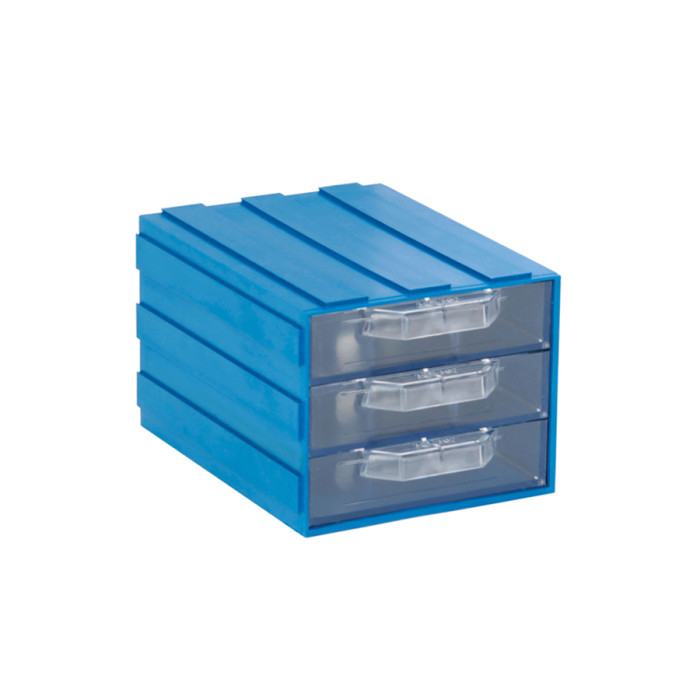 PLASTIC BOX WITH DRAWER 105*135*85 TRIO
BLUE-TRANSPARENT - valerii.com