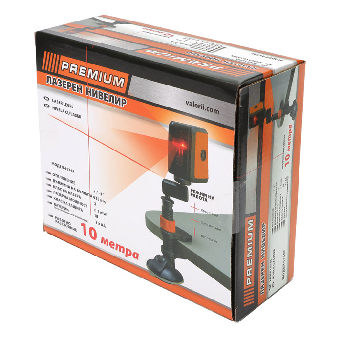 НИВЕЛИР ЛАЗЕРЕН 10 м PREMIUM - valerii.com