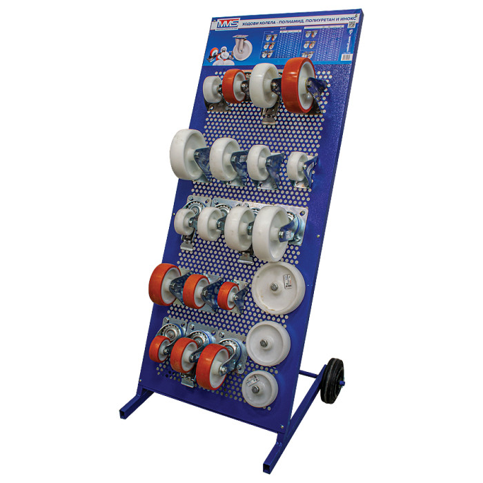 СТЕЛАЖ КОЛЕЛА PA6/PU/INOX 21БР PREMIUM - valerii.com