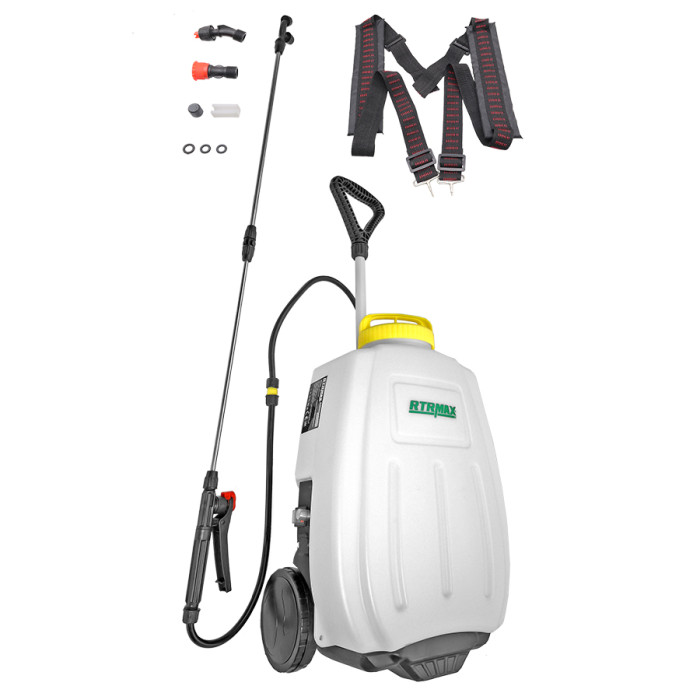 АКУМУЛАТОРНА ПРЪСКАЧКА НА КОЛЕЛА 16 л 12V 8Ah P1 RTRMAX RTM9616 - valerii.com