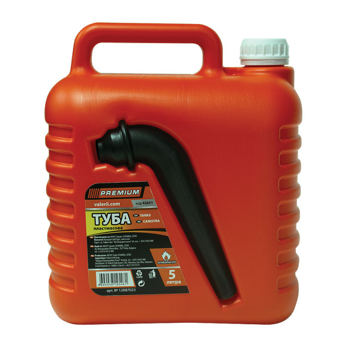 ТУБА ПЛАСТМАСОВА 5 л PREMIUM - valerii.com