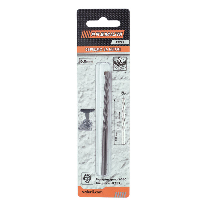 СВРЕДЛО ЗА БЕТОН PREMIUM С ОБЛА ОПАШКА - valerii.com