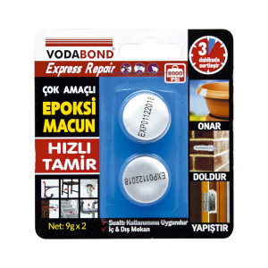 ДВУКОМПОНЕНТНО ЕПОКСИДНО ЛЕПИЛО ПЛАСТЕЛИН VODABOND 2 х 9 г