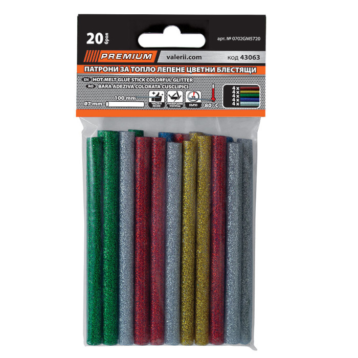 ПРЪЧКИ СИЛИКОН ЗА ТОПЛО ЛЕПЕНЕ БЛЕСТЯЩ - valerii.com