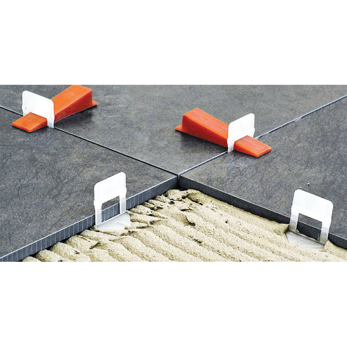 СИСТЕМА ЗА НИВЕЛИРАНЕ 1,5 мм 200 бр. КОМПЛЕКТ DECOREX - valerii.com