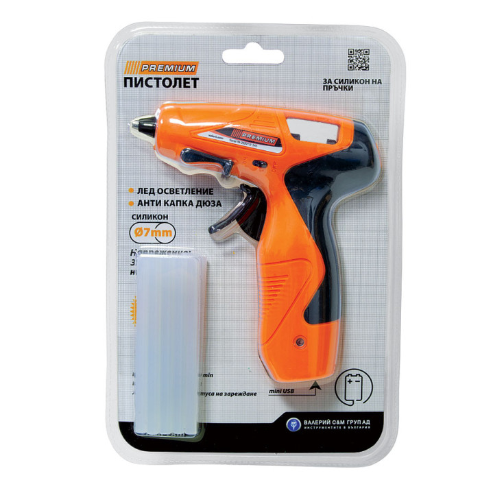 АКУМУЛАТОРЕН ПИСТОЛЕТ ЗА СИЛИКОН 10W PREMIUM - valerii.com