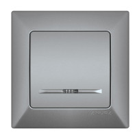 КЛЮЧ ЕДИНИЧЕН ANURA СВЕТЕЩ АЛУМИНИЕВ ЦВЯТ