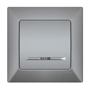 КЛЮЧ ЕДИНИЧЕН ANURA СВЕТЕЩ АЛУМИНИЕВ ЦВЯТ