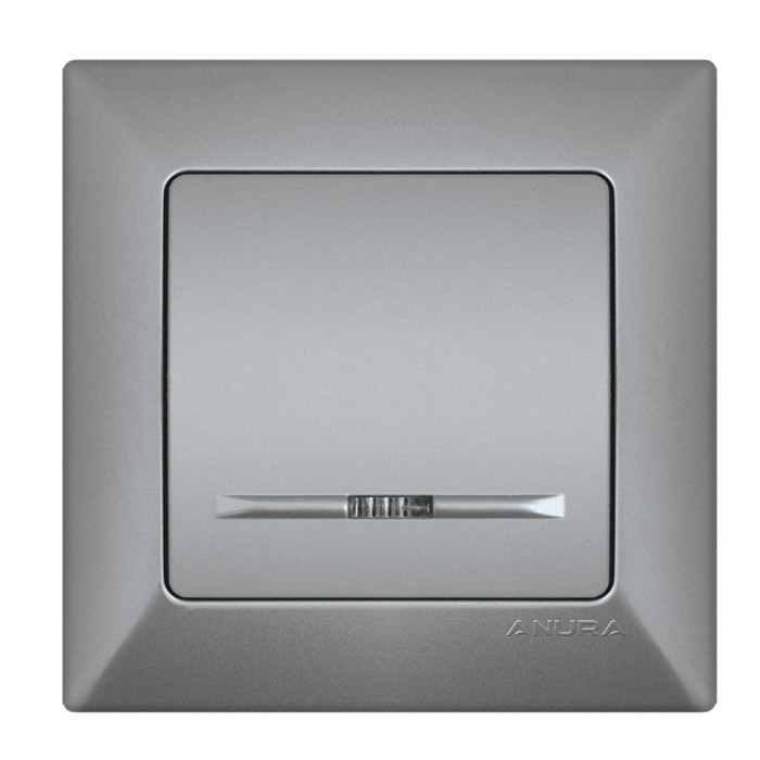 КЛЮЧ ЕДИНИЧЕН ANURA СВЕТЕЩ АЛУМИНИЕВ ЦВЯТ - valerii.com