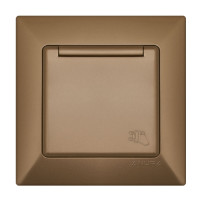 КОНТАКТ ЕДИНИЧЕН С КАПАК ANURA ЗЛАТИСТ ЦВЯТ