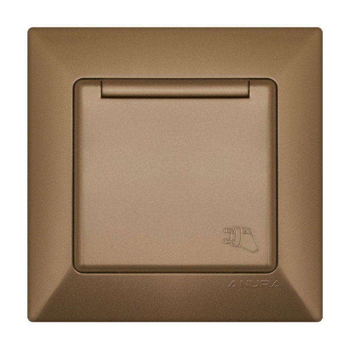 КОНТАКТ ЕДИНИЧЕН С КАПАК ANURA ЗЛАТИСТ ЦВЯТ - valerii.com