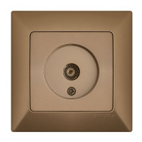 РОЗЕТКА ЗА КОАКСИАЛ ANURA ЗЛАТИСТ ЦВЯТ