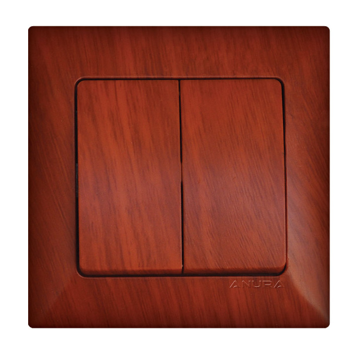 INTRERUPATOR DUBLU SCHEMA 5 ALB; ANURA - valerii.com