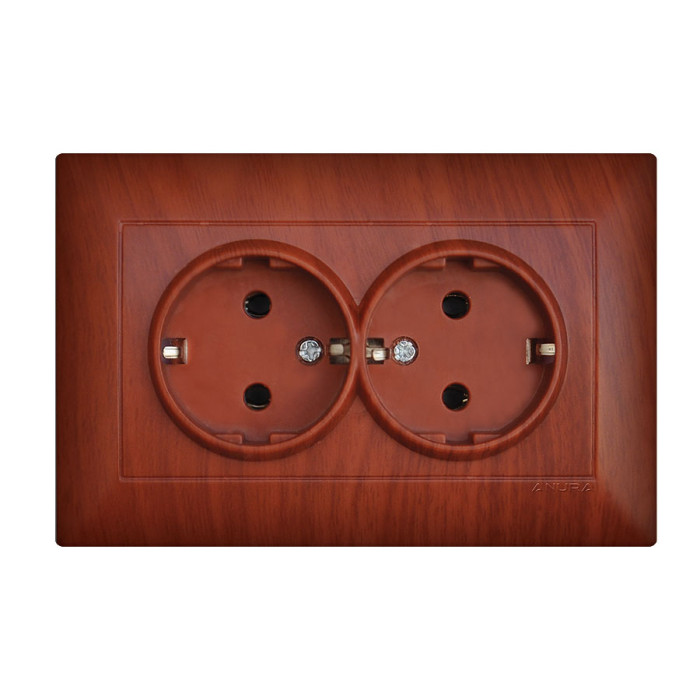 TWIN EARTHED SOCKET WOOD ANURA - valerii.com