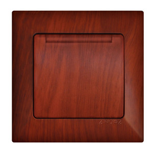 КОНТАКТ ЕДИНИЧЕН С КАПАК ANURA МАХАГОН ЦВЯТ