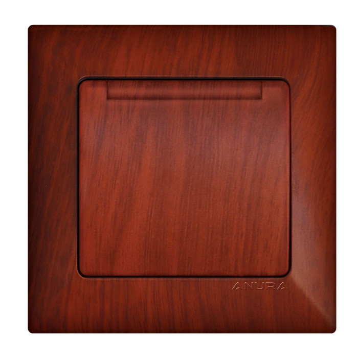 КОНТАКТ ЕДИНИЧЕН С КАПАК ANURA МАХАГОН ЦВЯТ - valerii.com