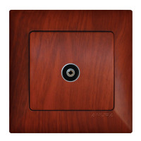 РОЗЕТКА ЗА КОАКСИАЛ ANURA МАХАГОН ЦВЯТ