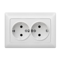 КОНТАКТ ДВОЕН БЯЛ ANURA КЕРАМИЧНА ОСНОВА