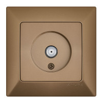 SAT TV ANTENNA SOCKET GOLD ANURA