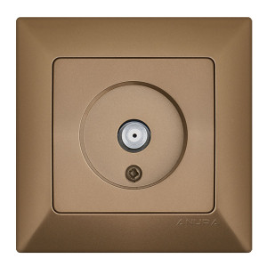 SAT TV ANTENNA SOCKET GOLD ANURA
