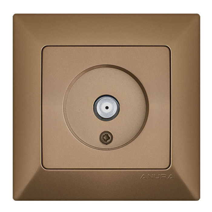 SAT TV ANTENNA SOCKET GOLD ANURA - valerii.com