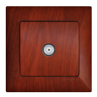 SAT TV ANTENNA SOCKET WOOD ANURA