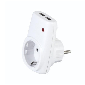 PLUG IN SOCKET WITH 2 USB 2.1A 5V