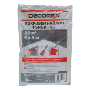 ПОКРИВЕН НАЙЛОН ТЪНЪК DECOREX 4 х 5 м 65 г