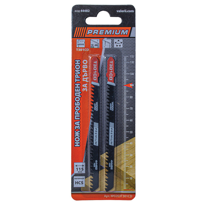 НОЖ ЗА ЗЕГЕ ЗА ДЪРВО T301CD 115мм 2БР PREMIUM - valerii.com