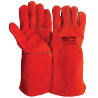 РЪКАВИЦИ ОТ ТЕЛЕШКА КОЖА 10" DECOREX