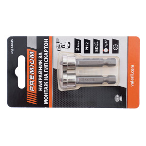 BITS WITH LIMITER SET 2 PCS  1/4 50MM
PREMIUM