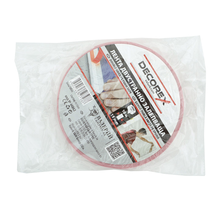 БЯЛА ДВОЙНОЛЕПЯЩА ЛЕНТ DECOREX - valerii.com
