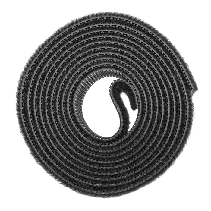 BACK TO BACK VELCRO STRIPS BLACK 20 mm x 1 m DECOREX - valerii.com