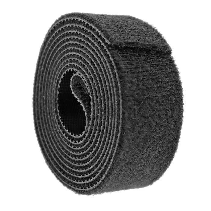BACK TO BACK VELCRO STRIPS BLACK 20 mm x 1 m DECOREX - valerii.com