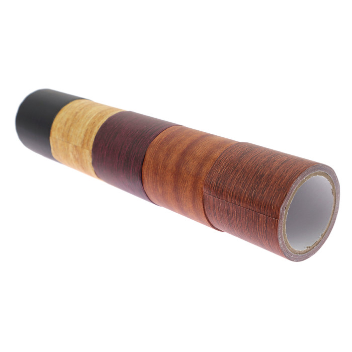 ARTIFICIAL WOOD GRAIN REPAIR TAPE/OAK-CHESTNUT-MAHAGONY-WALNUT-
BLACK/ 5 pcs x 50 mm x 2.5 m DECOREX - valerii.com