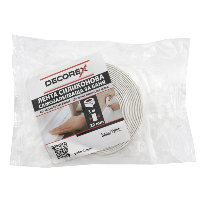 СИЛИКОНОВА ЛЕНТА ЗА БАНЯ DECOREX - valerii.com