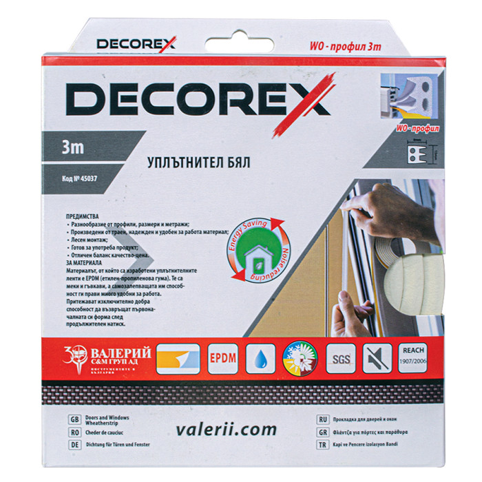 УПЛЪТНИТЕЛ 3 м х 8 мм WO DECOREX - valerii.com