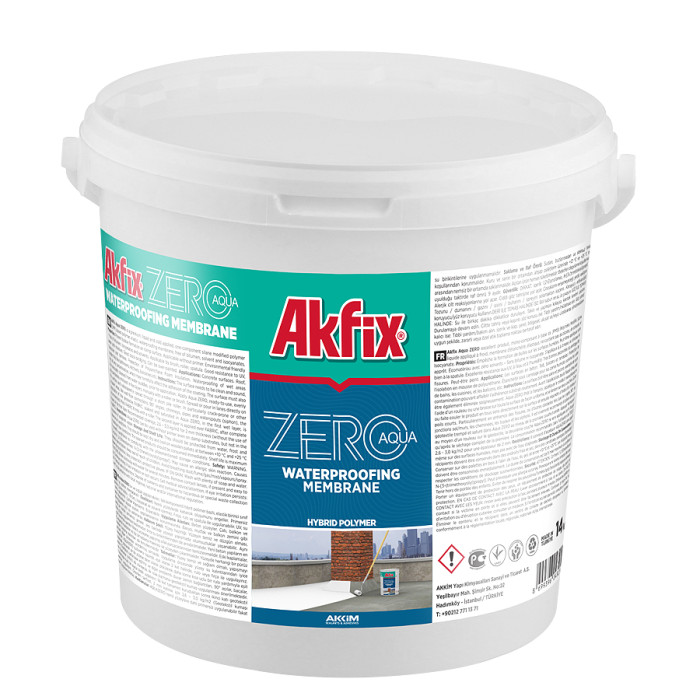 AQUAZERO HYBRID MEMBRANE FOR WATERPROOFING 14 kg GRAY AKFIX - valerii.com