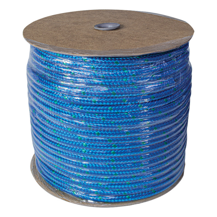 ROPE POLYPROPYLENE AQUA/BLUE 8 mm/ 100 m - valerii.com