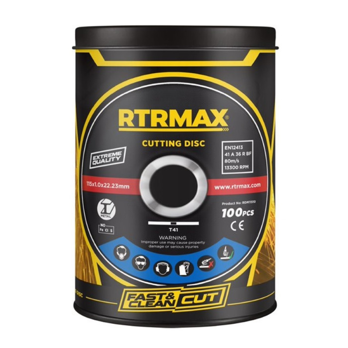 ДИСК ЗА МЕТАЛ/INOX 115*1.0 RTR-MAX - valerii.com