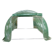 ОРАНЖЕРИЯ ТИП ПАРНИК С 2 ВРАТИ И 8 ПРОЗОРЕЦА 4.0*3.0*2.0m.