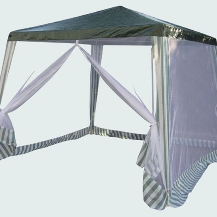 GAZEBO 3*3*2,4М PE 90GR WITH 4PCS NETTING WALL HERLY - valerii.com