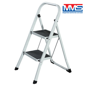 ДОМАКИНСКА СТЪЛБА МЕТАЛНА С ШИРОКИ СТЪПАЛА  1+1 MMS 150 кг