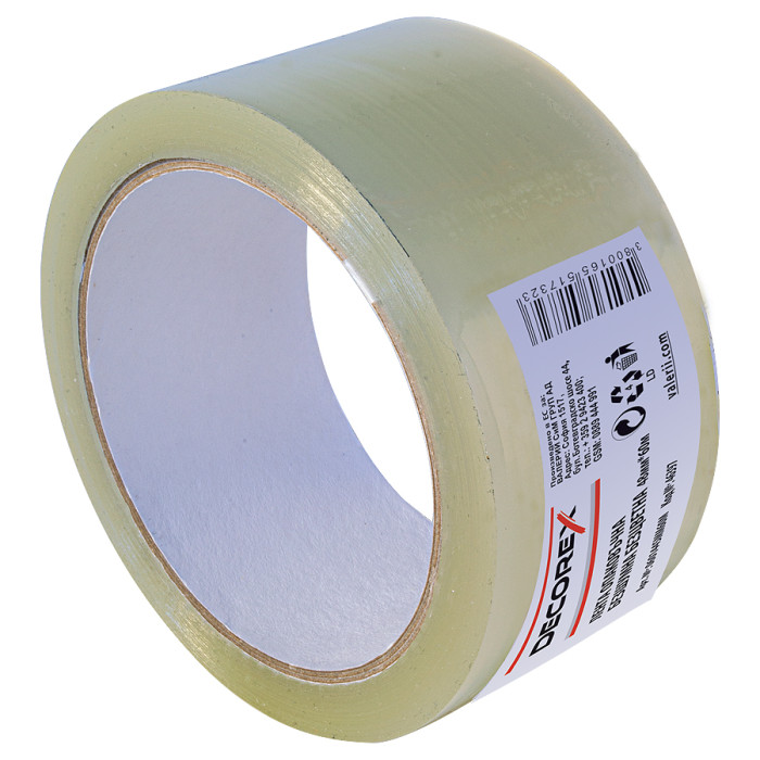 ЛЕНТА ОПАКОВЪЧНА БЕЗШУМНА ПРОЗРАЧНА 48 мм x 60 м DECOREX - Valerii.com