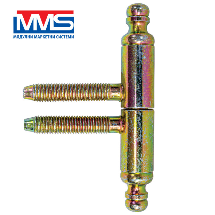ПАНТА АНУБА ДЕКОР. Ø11/75 мм жълт цинк  MMS